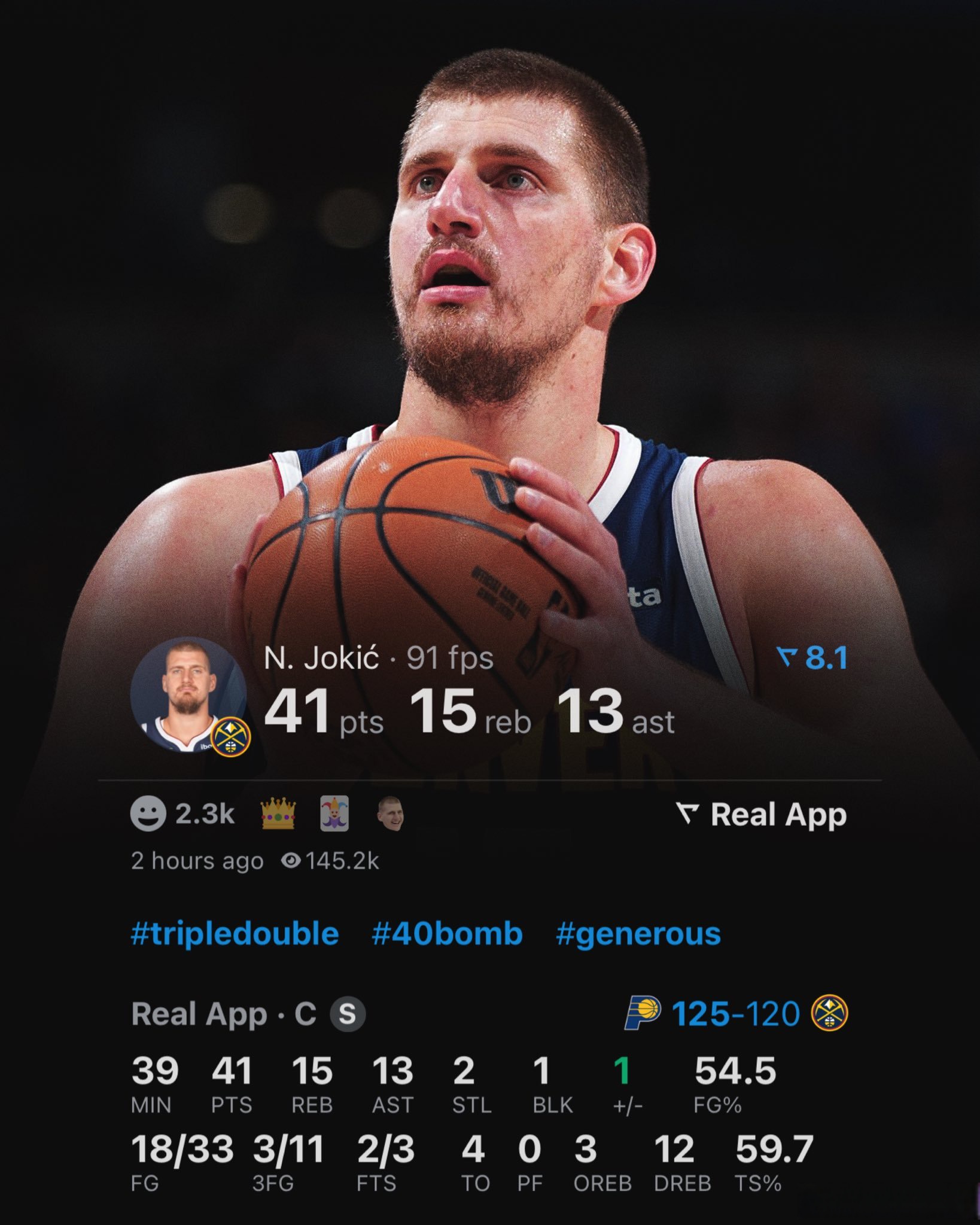 西班牙男篮完胜勇士，约基奇打破历史纪录