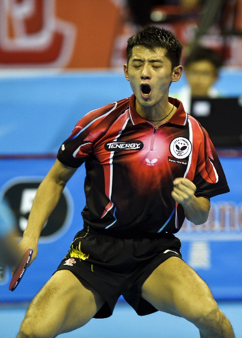 中国队险胜日本队，张继科状态火热